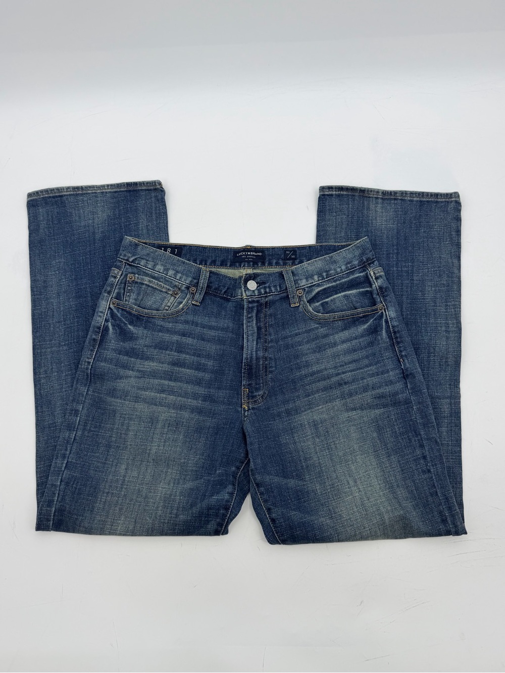Lucky Brand 181 Relaxed Straight Stretch Jeans Men’s 32x30 Blue